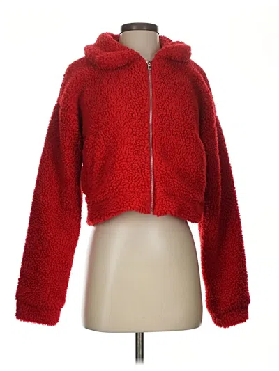 Pre-owned Tiger Mist Faux Fur Jacket In Red