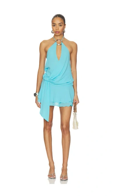 Tiger Mist Indigo Mini Dress 2.0 In Blue