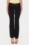 Tiger Mist Jetta Low Rise Flared Pants In Black