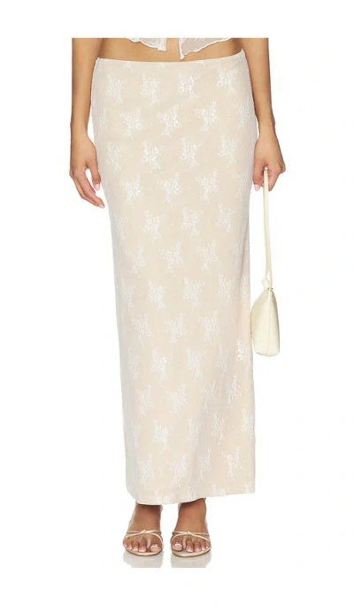 Tiger Mist Karolina Maxi Skirt In Neutral