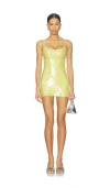 Tiger Mist Kianna Mini Dress In Yellow