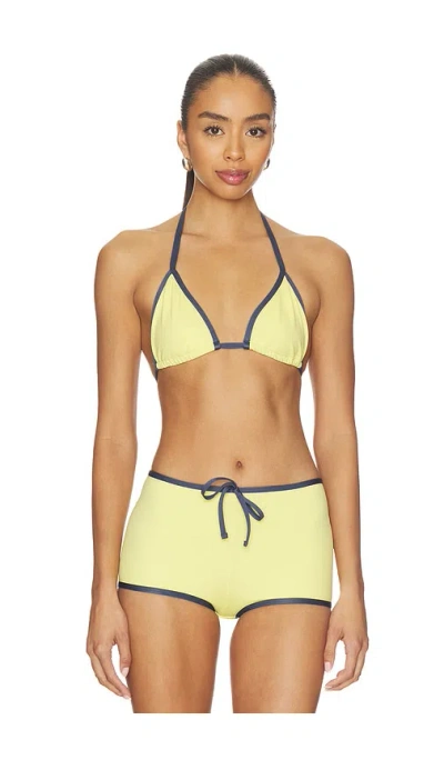 Tiger Mist Kristin Bikini Top In Yellow