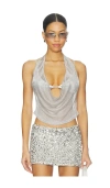 Tiger Mist Makena Top In Silver
