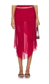 Tiger Mist Mariana Skirt In Red