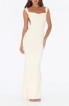 Tiger Mist Morana Evening Dress In White