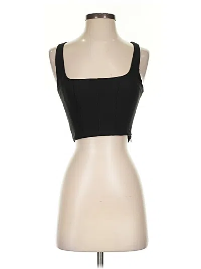 Pre-owned Tiger Mist Sleeveless Top Black Strapless Neckline Tops