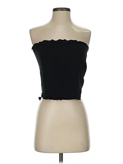 Pre-owned Tiger Mist Sleeveless Top Black Strapless Neckline Tops