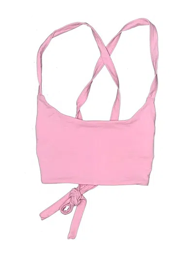 Pre-owned Tiger Mist Swimsuit Top Pink Swimwear