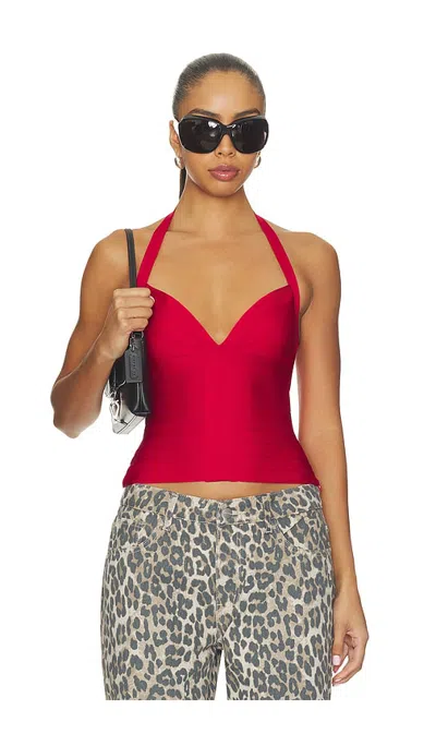 Tiger Mist Sydel 밴대지 탑 In Red