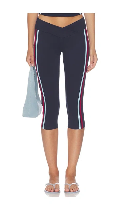 Tiger Mist Tatum Pant In Navy Stripe