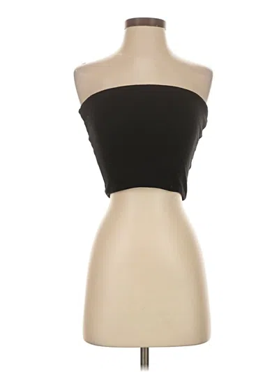 Pre-owned Tiger Mist Tube Top Black Strapless Neckline Tops
