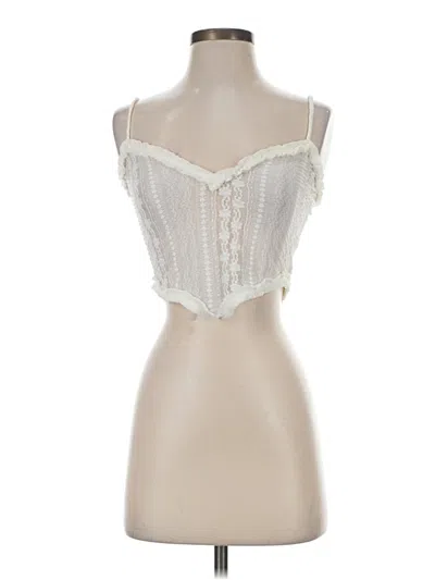Pre-owned Tiger Mist Tube Top Ivory Strapless Neckline Tops