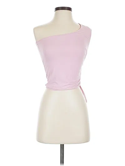Pre-owned Tiger Mist Tube Top Pink One Shoulder Neckline Tops
