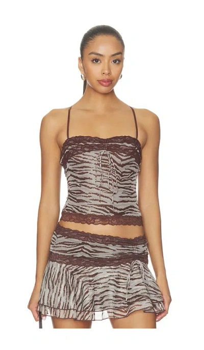 Tiger Mist Vira  탑 In Neutral Zebra