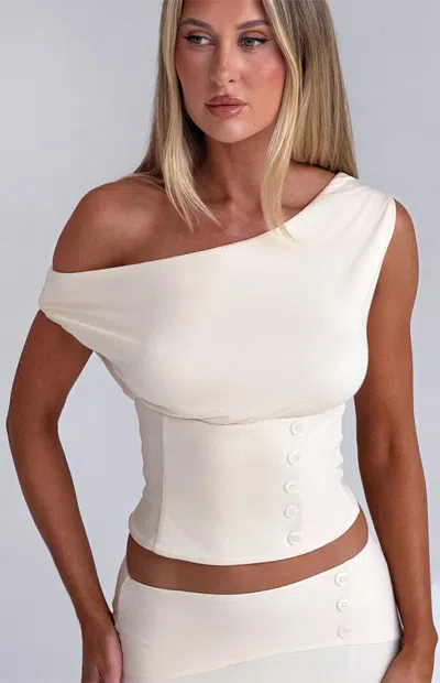Tiger Mist Women's Denali Off-the-shoulder Top In Cream In Neutral