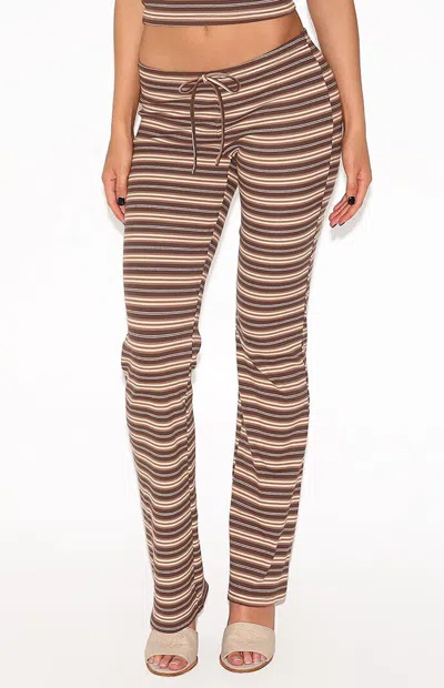 Tiger Mist Women's Dillon Striped Pants In Brown