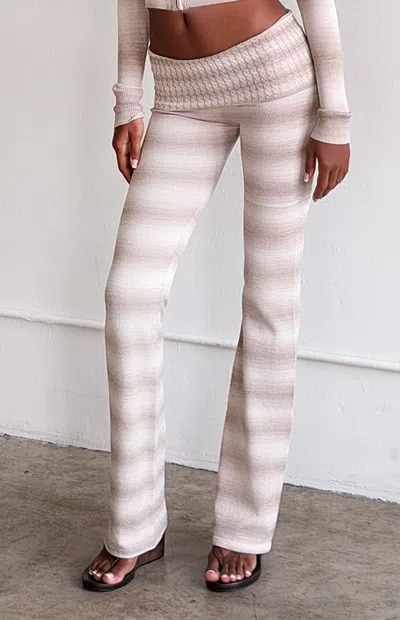 Tiger Mist Women's Marissa Knit Flare Pants In Taupe