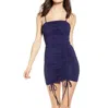 Tiger Mist Women's Zion Ruched Mini Dress In Navy In Blue