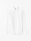 Tiger Of Sweden Adley Forward Pointing Collar Shirt In 090 Pure White