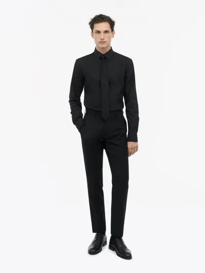 Tiger Of Sweden Adley Forward Pointing Collar Shirt In Black