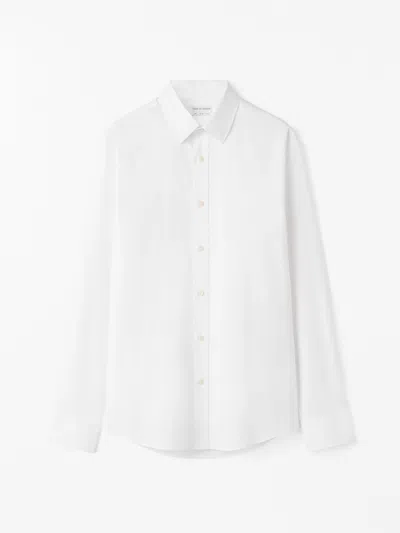 Tiger Of Sweden Adley Shirt In 090 Pure White