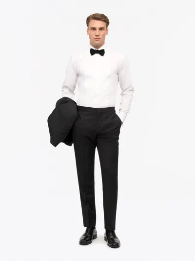 Tiger Of Sweden Al Refined Tuxedo Shirt In White