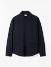 Tiger Of Sweden Alberio Pp Tailored Overshirt In 284 Light Ink