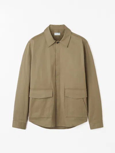 Tiger Of Sweden Alberio Pp Tailored Overshirt In Brown
