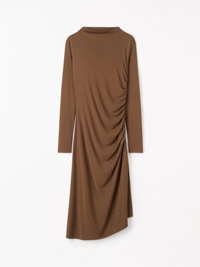 Tiger Of Sweden Aliz Long-sleeved Dress In Brown