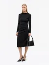 Tiger Of Sweden Aliz Sleeveless Draped Dress In Black