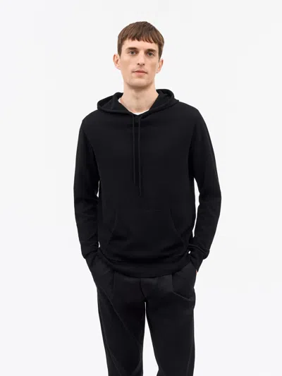 Tiger Of Sweden Barker Merino Cashmere Hoodie In Black