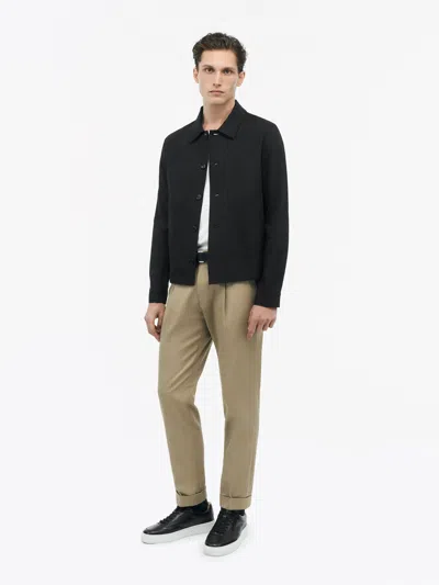 Tiger Of Sweden Barnaby Relaxed-fit Linen Shirt In Black