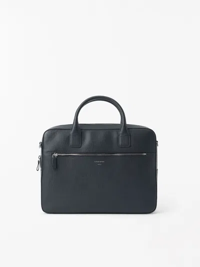 Tiger Of Sweden Beckholmen Classic Briefcase In Blue