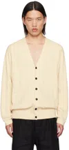 Tiger Of Sweden Beige Beiinon Cardigan In 0c7- Paper White