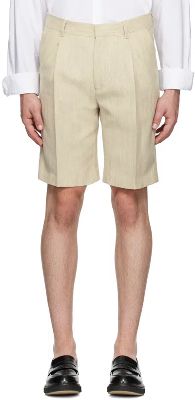Tiger Of Sweden Beige Tulley Shorts In 0b1-natural White