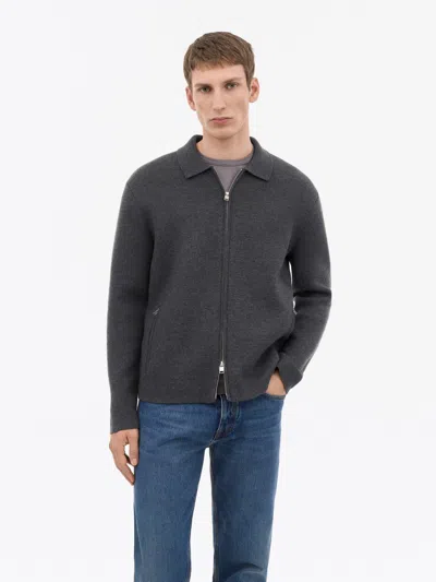 Tiger Of Sweden Benedict Zip Uldcardigan In Grey Street