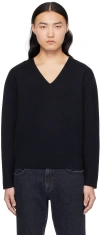 Tiger Of Sweden Black Cadoc Sweater In 284-light Ink
