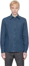 Tiger Of Sweden Blue Amadeeos Denim Shirt In 2c3denim Blue