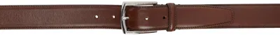 Tiger Of Sweden Brown Bergstrom Belt In 10n_dark Brown