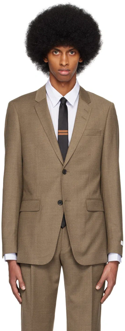 Tiger Of Sweden Brown Jerretts Blazer In 1da-iced Coffee