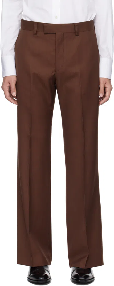 Tiger Of Sweden Brown Tyler Trousers In 113warm Chokolate