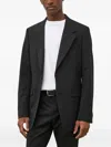 Tiger Of Sweden Buttoned Single-breasted Blazer In Black
