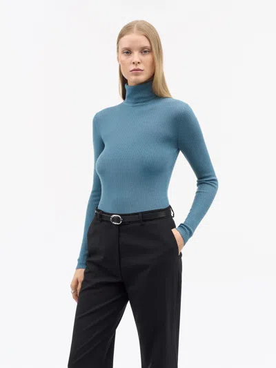 Tiger Of Sweden Caprio Rws Merino Pullover In Blue
