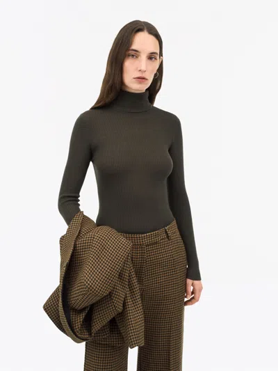 Tiger Of Sweden Caprio Rws Merino Pullover In Brown
