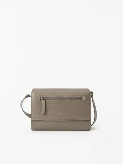 Tiger Of Sweden Caprisia Crossbody Leather Bag In Gray