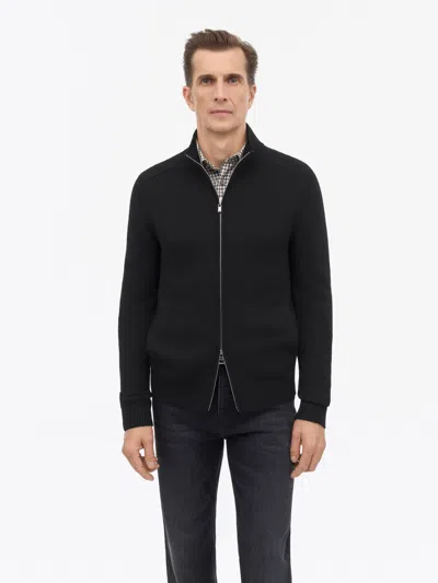 Tiger Of Sweden Cassian Merino Cardigan Med Lynlås In Black