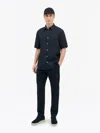 Tiger Of Sweden Casual Spenser Shirt In Linen In Midnight Blue