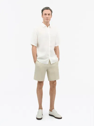 Tiger Of Sweden Casual Spenser Shirt In Linen In White