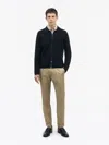 Tiger Of Sweden Celyn Rws Zip-up Cardigan In 284 Light Ink