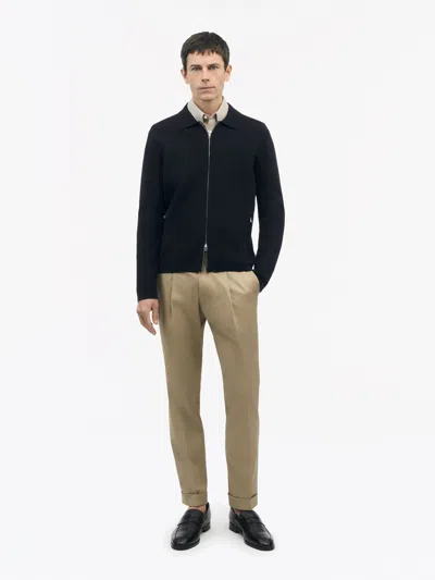 Tiger Of Sweden Celyn Rws Zip-up Cardigan In Black